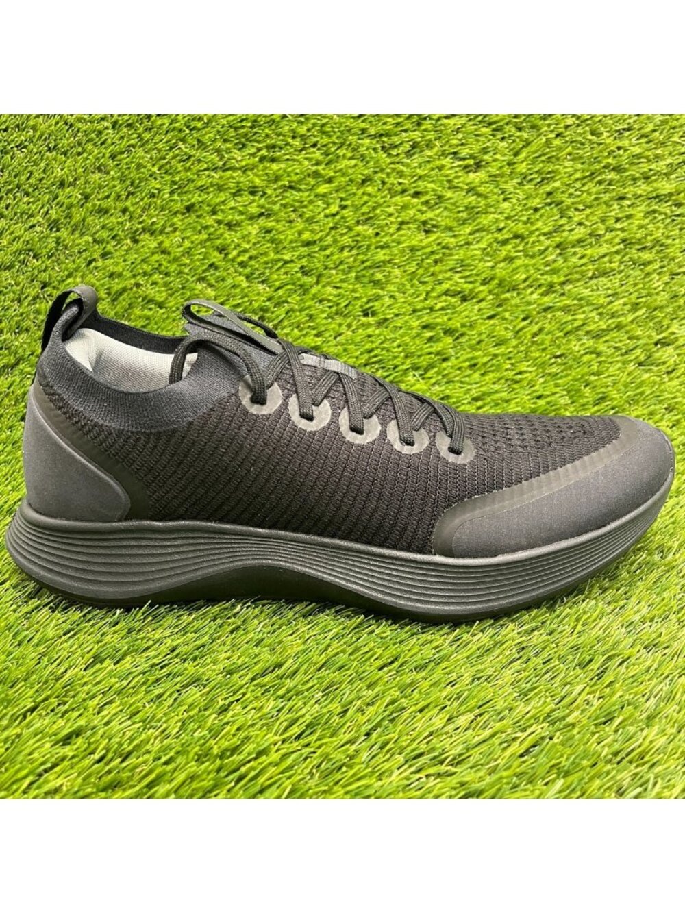 Allbirds Strider Mens Size 12 Triple Black Athletic Running Shoes Sneakers